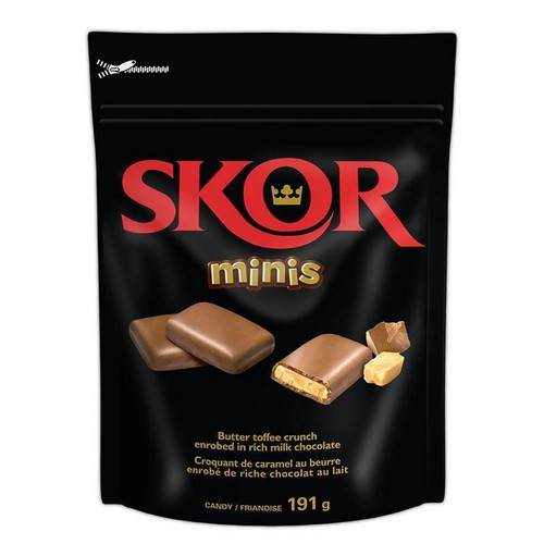 SKOR Chocolate Candy Bars with Buttered Toffee, Minis, 191 Gram - Picture 1 of 3