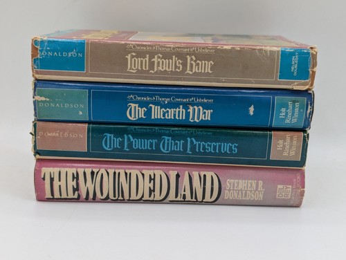 VINTAGE 1970er BCE Chronicles of Thomas Covenant Trilogie Stephen Donaldson HC DJ