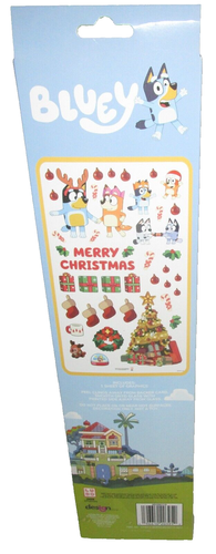 BLUEY Christmas Peel & Stick Window Clings - Picture 2 of 2