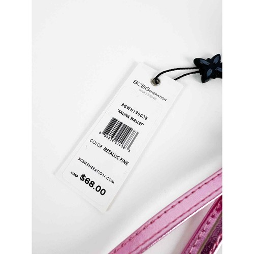 NWT BCBGeneration Kalina Metallic Pink wristlet wallet - Picture 6 of 6