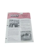 Sewing with Nancy Transcript #340 Organizing Your Sewing Area 1990 VINTAGE