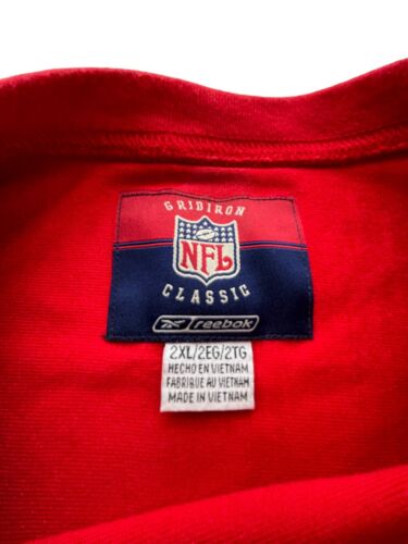 Boston Patriots Reebok 60 Gridiron Classic Football Jersey 2XL New England Red - Picture 4 of 15