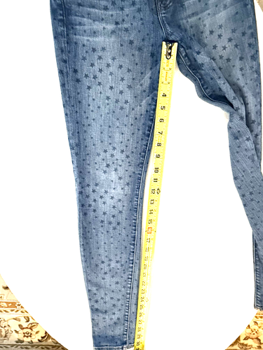 J Brand Women's Stretch Skinny Blue Jeans W28 dark blue star pattern throughout - Picture 6 of 12