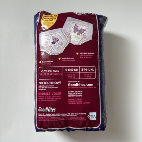 (1) Vintage Goodnites Underwear Pull Ups Huggies Girls Large/XL Pack of 12 - Picture 2 of 4