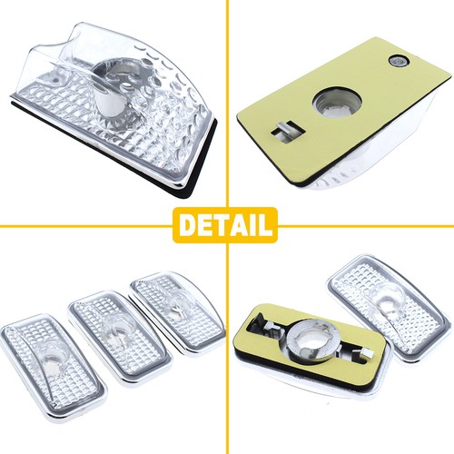5x Clear Roof marker light W/ T10 Amber Bulbs Assembly for Hummer H2 2003-2009 - Foto 8 di 10