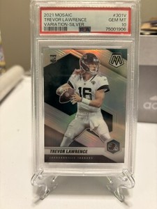 TREVOR LAWRENCE - 2021 Mosaic Rookie Silver Variation #301 - PSA 10 GEM MINT