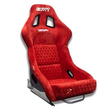 Universal Red Adjustable Luxury Racing Lowered Ultra Max Bucket Seat W Sliders