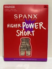 Spanx Higher Power Short High Waisted Shaper Size SM Seamless Soft Nude NWT