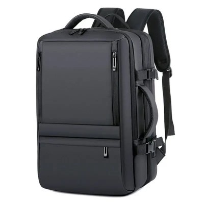 Men's Extensible Business Travel Backpack With USB Charging Port Large-Capacity