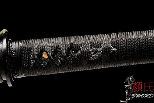 Espada Recta Ninja Japonesa Ninjato Templada en Arcilla T10 Acero Templado T10 - Imagen 9 de 12