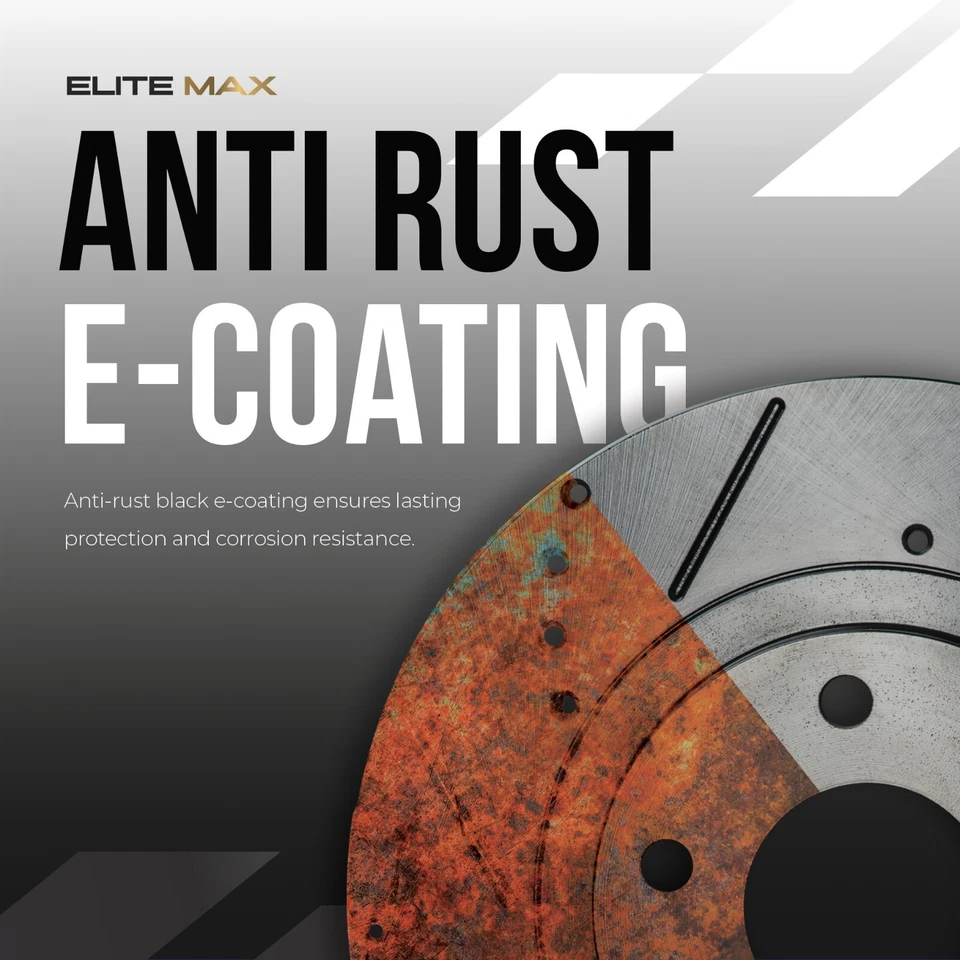 Front Drilled Slotted Rotors for 2019-2023 Chevy Silverado 1500 GMC Sierra 1500 - Image 3 of 4