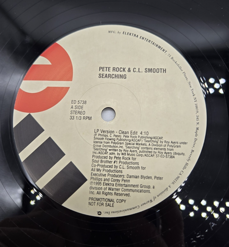 PETE ROCK & C.L. SMOOTH 12" Searching Orig. hip hop random rap ED 5738 - Picture 6 of 9