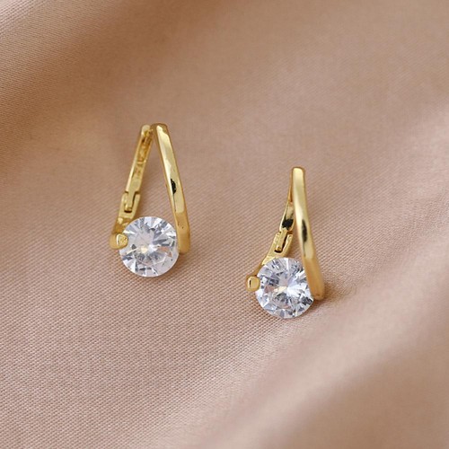 Silver Plated,Rose Gold Drop Earring Wedding Women Luxury Cubic Zircon Gift Y3 - Picture 10 of 22