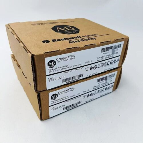 New Factory Sealed AB 1769-IA16 /A CompactLogix 16 Pt 120VAC D/I Module 1769IA16 - Picture 3 of 3