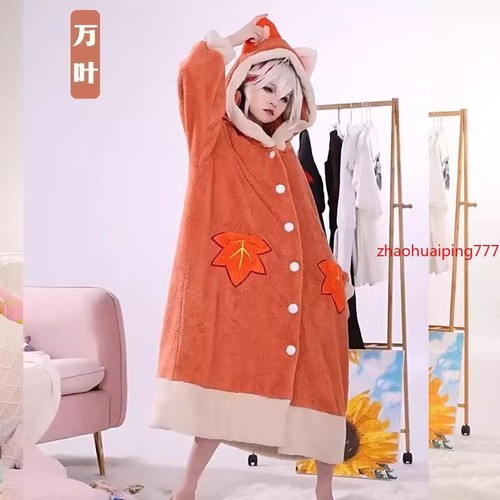 Genshin Impact Furina Klee Pyjama warm verdickend Nachthemd Freizeitkleidung - Bild 2 von 47