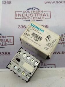 ONE New Siemens 3RT1016-1BB42 CONTACTOR 4KW 400V