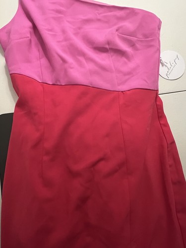 Petal and Pup Coral asymmetrical one shoulder summer dress womens size 2 - Picture 3 of 12