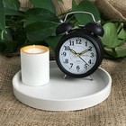 Vanity Trays Coffee Table Decorative Round Tray Dish White Handmade Luxdecor6