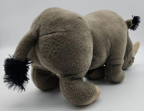 Juguete Wild Republic rinoceronte de peluche animal rinoceronte de 13"" gris negro de pie - Imagen 2 de 7