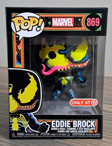 Funko Pop Marvel: EDDIE BROCK (VENOM) #869 Blacklight Target Exclusive IN HAND