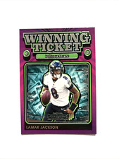 2021 Panini Contenders Winning Ticket Ruby Lamar Jackson #WT-LJA