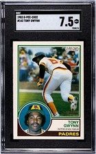 1983 O-Pee-Chee #143 Tony Gwynn RC SGC 7.5 NM+ Padres HOF ROOKIE OPC Sharp!