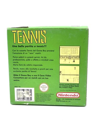 1990# NINTENDO GAMEBOY - TENNIS - GAME BOY PAL GIG BOX NEW OLD STOCK#NIB FB - Imagen 3 de 9