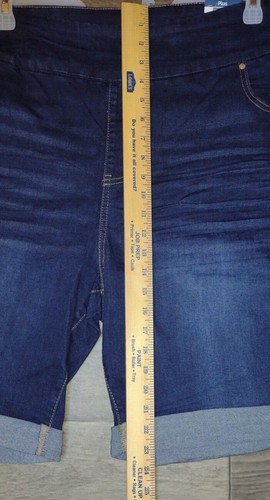 Terra & Sky Übergröße 3X 24W-26W blau tailliert Stretch Gummibund Pull On Short - Bild 4 von 10