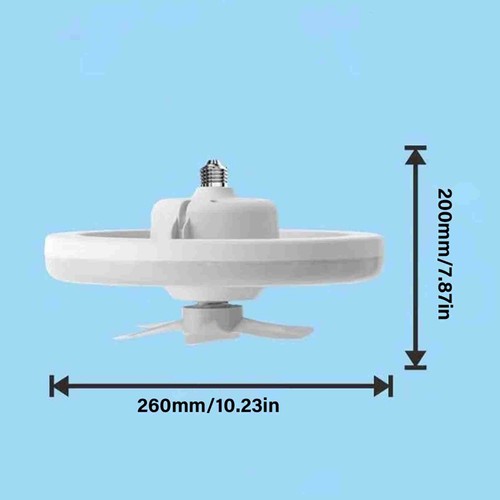 Dimmable LED Ceiling Fan Light 48W Remote 3-Speeds 360° Rotation Quiet Motor - Picture 8 of 9