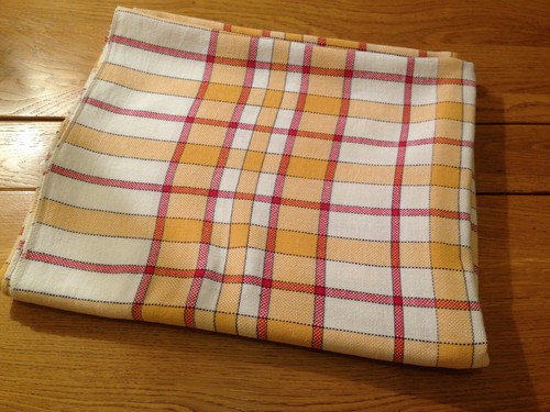 Ancienne nappe de table à carreaux vintage début 20ème déco cuisine bistrot - Picture 1 of 6