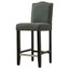 best master lindon 29" fabric upholstered bar stool in dark gray (set of 2)