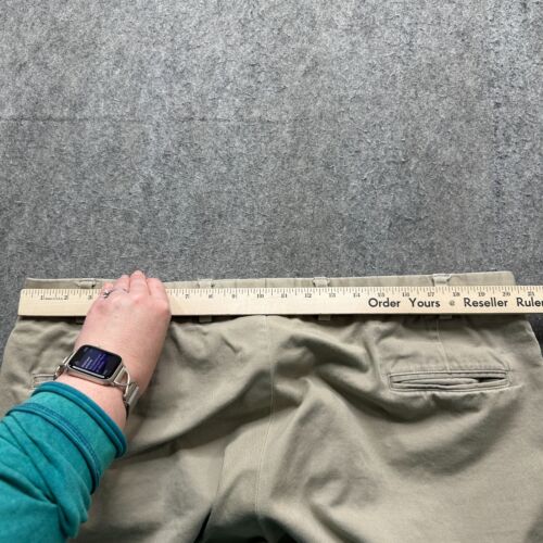 Bill's Khakis Pants Men 42 x 34 Beige Khaki Flat Front Classic Fit M2 Chinos - Picture 12 of 20