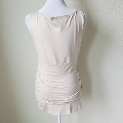 A'nue Ligne Stretch Tank Top Shell Small Rüschen Ärmellos Tactel Lycra Mischung - Bild 5 von 9