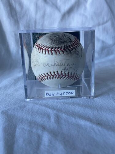 Don Sutton HOF Autographed Baseball - LA Dodgers Used Game Ball Signed! - Picture 1 of 3