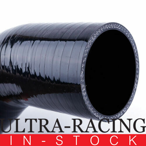 ID 95mm/3.75'' 45 Degree Elbow Turbo Intercooler Intake Silicone Coupler Hose bk - Picture 1 of 4