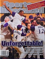 ARIZONA DIAMONDBACKS WORLD SERIES CHAMPIONS SPORTS ILLUSTRATED NOVEMBER 12, 2001