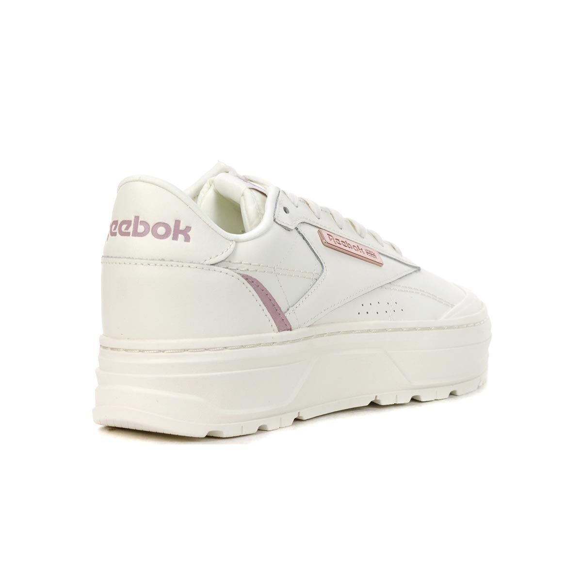 リコ Reebok Women's Club C Double Geo Chalk/Infused Lilac/Rose