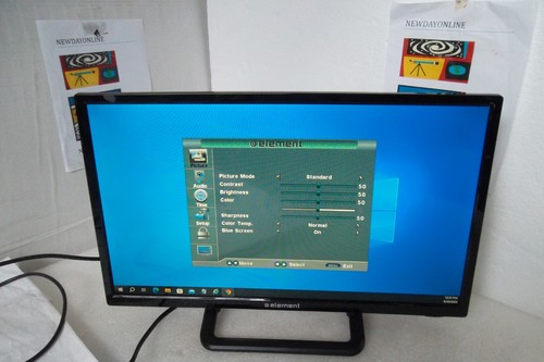 Element ELEFW248 24" 720p HDTV Digital Turner LED VGA HDMI RCA 16:9 Component - Picture 4 of 13