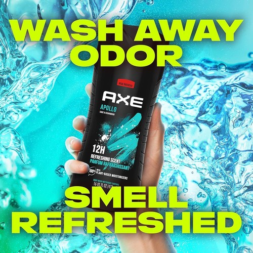 AXE Body Wash for Long Lasting Freshness Apollo Sage and Cedarwood Men Body Wash - Picture 6 of 11