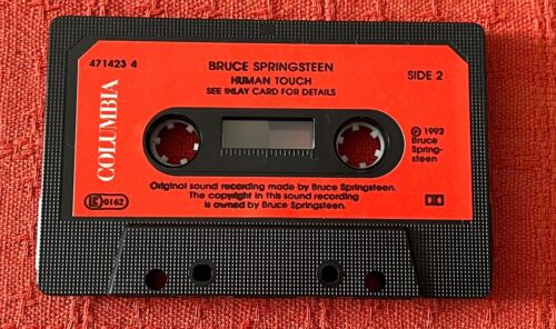 BRUCE SPRINGSTEEN - UK CASSETTE TAPE WITH PAPER LABELS - HUMAN TOUCH - Picture 3 of 6