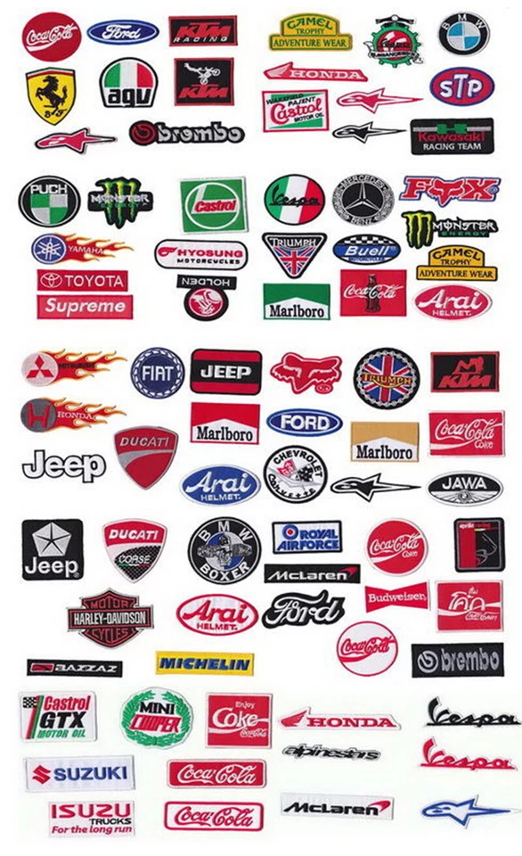 Wholesale Lot Car Motorcycle Racing Auto Motor Sew Iron on Embroidered Patch - Image 2 of 4