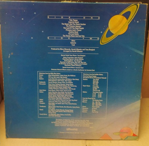 STAR WARS and other Galactic Funk (by Meco) - 33rpm LP XL13043 STEREO - Picture 2 of 2