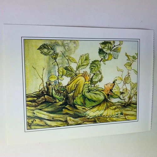 Postcard The Elm Tree AND The Wild Cherry Blossom Fairy by Cicely M Barker VTG - Picture 7 of 11