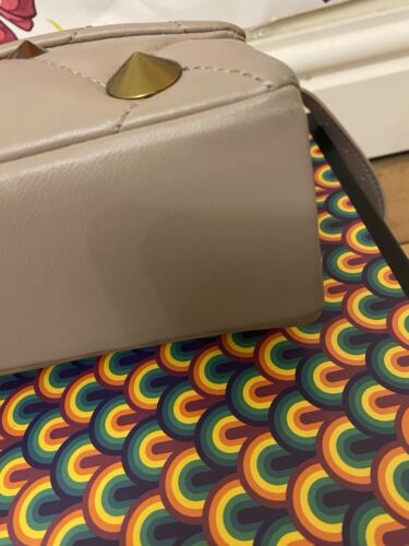 Kurt Geiger Gold Studded Leather Bag - Picture 8 of 9