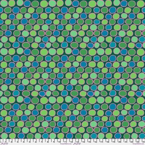 Penny-wise, Green - Kaffe Fassett Collective Quilt Fabric 100% Cotton BTY - Picture 2 of 3