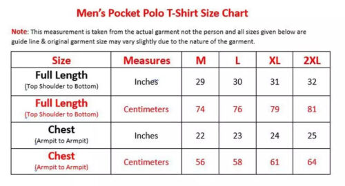 Mens Polo Shirts Cotton Tipping Collar with Pocket Short Sleeve Plain T Shirt - Picture 2 of 35