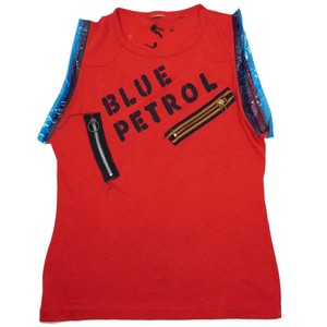 Original-Vintage-1970s-Punk-T-Shirt-w-Zippers-Blue-Petrol-London-BZ-ZZZZZ