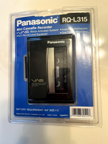 Vintage Panasonic Mini Cassette Recorder Voice Activated System RQ- L315 Read!