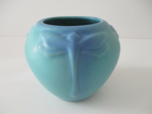Van Briggle Pottery Dragonfly flower Pot - Picture 5 of 7