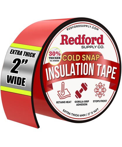 Redford Supply Co. 2in x 14ft Pipe Insulation Wrap - Outdoor Winter AC Line NEW
